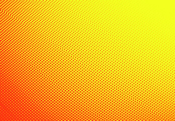 yellow halftone dot in comic style on white background