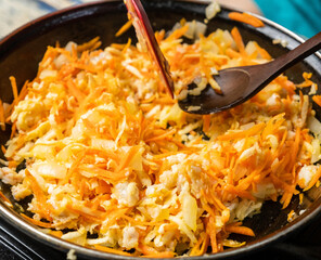 Fillings of Malaysia Peranakan Chinese appetizer dish or locally known as 