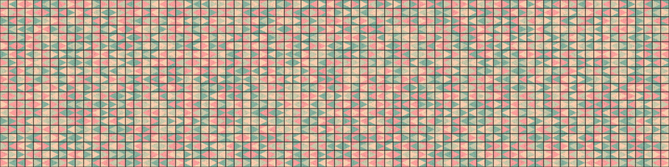 Fototapeta premium Abstract Geometric Pattern generative computational art illustration