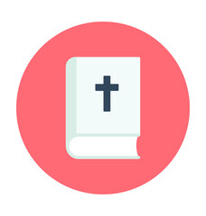 Fototapeta premium Bible Colored Vector Icon