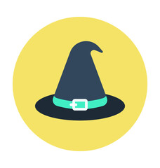 Witch Hat Colored Vector Icon