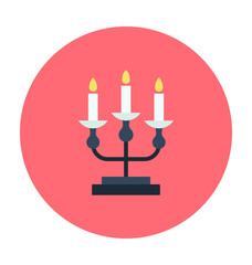 Candles Colored Vector Icon