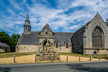 La Chapelle de Kermaria an Iskuit dans les Côtes-d'Armor en Bretagne.