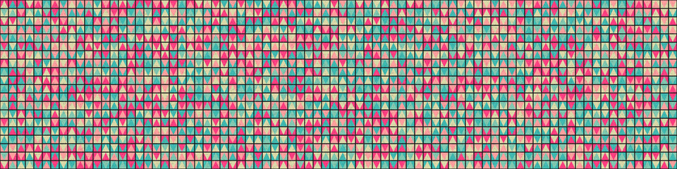 Fototapeta premium Abstract Geometric Pattern generative computational art illustration