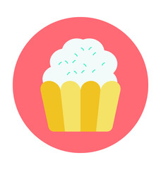 Popcorns Colored Vector Icon
