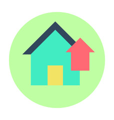 Housing Market Colored Vector Icon