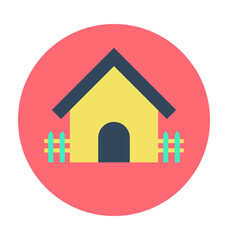 Rural House Colored Vector Icon