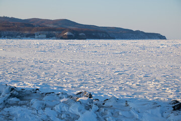 Sea of Okhotsk With drift ice in Abashiri, Hokkaido, Japan © ti1993