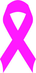 Vector illustration of the cancer breast support ribbon