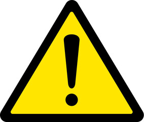 Vector illustration of the caution danger sign