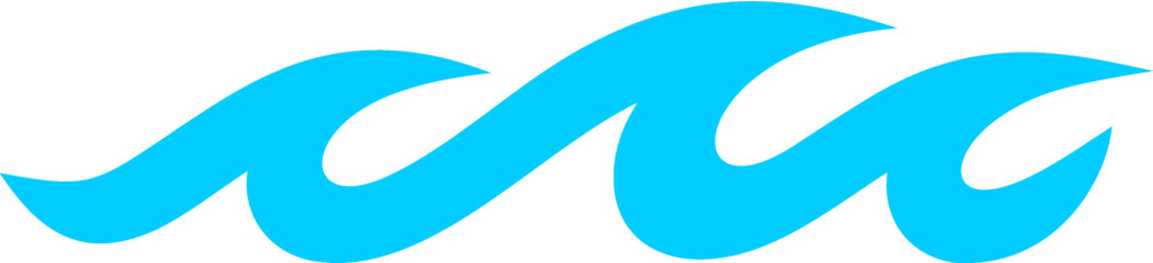 Vector illustration of the waves