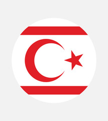 National Northern Cyprus flag, official colors and proportion correctly. National Northern Cyprus flag. Vector illustration. EPS10. Northern Cyprus flag vector icon, simple, flat design for web.