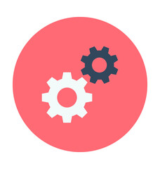 Gears Colored  Vector Icon