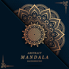 luxury mandala with gorgeous arabesque pattern style background for card, print, banner, poster, cover, brochure