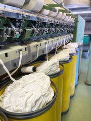 Thread Creation Process Factory Recycling Old Clothes
