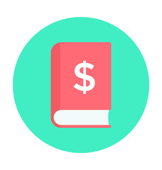 Financial Book Colored Vector Icon