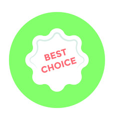Best Choice Colored Vector Icon