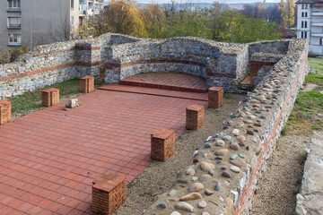 Ancient fortification Castra ad Montanensium in town of Montana, Bulgaria