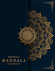 luxury mandala with gorgeous arabesque pattern style background for card, cover, print, banner, brochure, poster, flyer