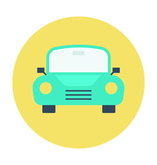 Sedan Colored Vector Icon