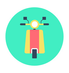 Vespa Colored Vector Icon