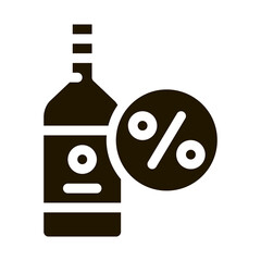 Drink Bottle Icon Vector Glyph Illustration