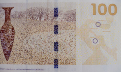 World money collection. Fragments of Denmark money