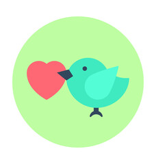 Dove Colored Vector Icon