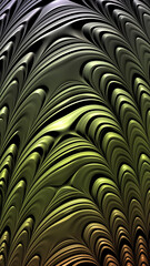 Artistic and imaginative digitally designed abstract 3D fractal background