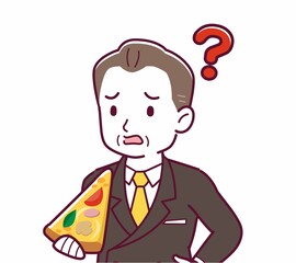 ピザを食べる人