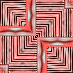 vintage traditional red painted weathered wooden shutters patterns and designs on a black background