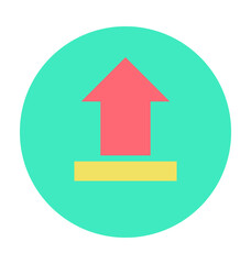 Upload Colored Vector Icon