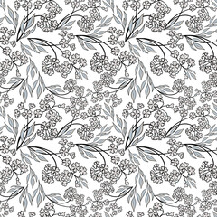 Seamless background in nature style green. Vector illustration geometric ornament. Use for wallpaper, print packaging paper, textiles