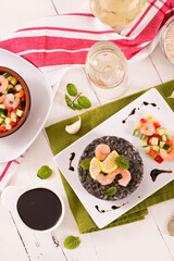 Squid ink risotto.