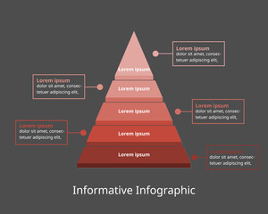 informative Infographic template for business. step diagram for presentation vector infographic