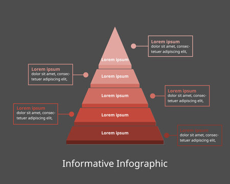 informative Infographic template for business. step diagram for presentation vector infographic