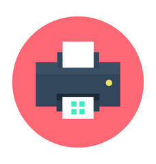 Printer Colored Vector Icon