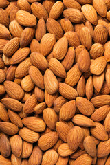Brown almond background.