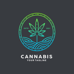 Cannabis Logo design Inspiration Idea Concept