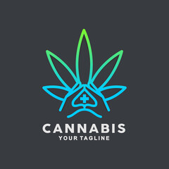 Cannabis Logo design Inspiration Idea Concept