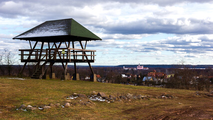 Wieża widokowa w Starym Folwarku nad Wigrami.  © Karol Stankiewicz