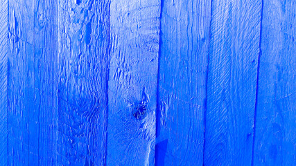 Fototapeta na wymiar Grunge blue wooden plank surface, old painted board texture, vintage material