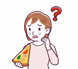 ピザを食べる人