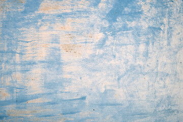 Corroded blue painted metal grunge texture