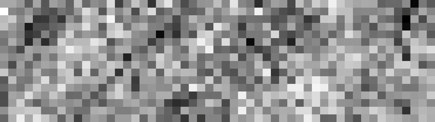 Halftone squares. Vector stylized geometric pattern and background. Falling pixels. Abstract mosaic. Vector illustration.