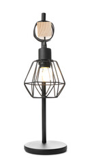 Modern lamp on white background. Idea for interior design
