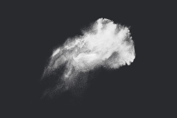 Fototapeta na wymiar Abstract design of white powder snow cloud