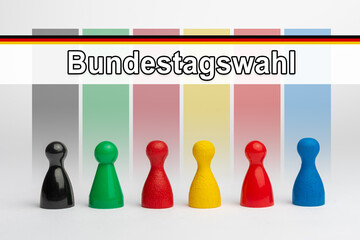 Bundestagswahl - Symbole für die Parteien bei der Wahl