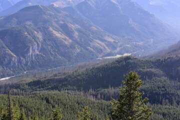 Fototapeta premium Tatry Wysokie, Dolina Białej Wody, góry, tatrzańskie szczyty 