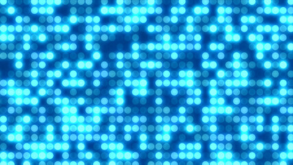 Dot  white blue pattern screen led light gradient texture background. Abstract  technology big data digital background. 3d rendering.